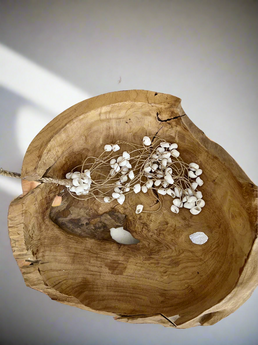 Kiku Hand-Carved Tree Root Serving Bowls